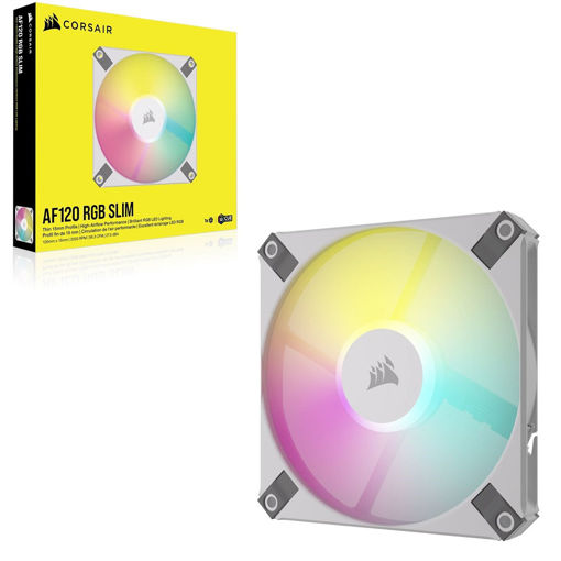 Imagen de CORSAIR COOLER AF120 RGB SLIM WHITE CO-9050164-WW