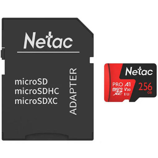 Imagen de MEMORIA MICRO SD NETAC P500 EXTREME PRO 256GB NT02P500PRO-256G-R