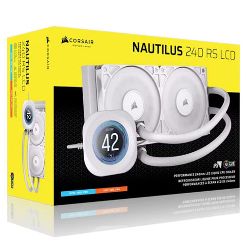 Imagen de WATER COOLER CORSAIR NAUTILUS 240 RS LCD WH CW-9061032-WW