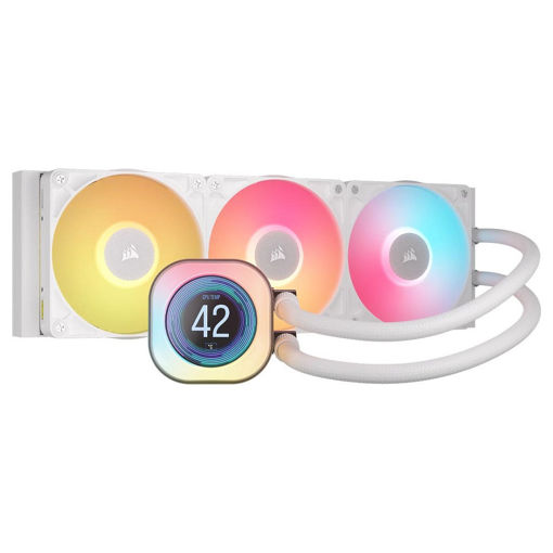 Imagen de CORSAIR COOLER CPU ICUE LINK TITAN 360 RX LCD WH CW-9061026-