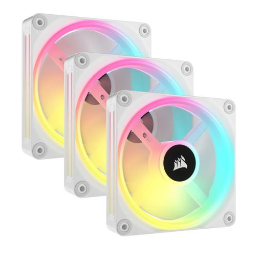 Imagen de CORSAIR ICUE LINK QX120 RGB 3PK - WHITE CO-9051006-WW