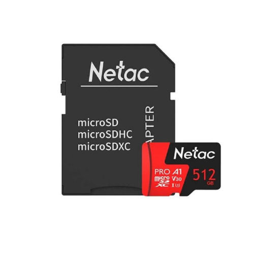 Imagen de MEMORIA MICRO SD NETAC 512GB P500 PRO NT02P500PRO-512G-R
