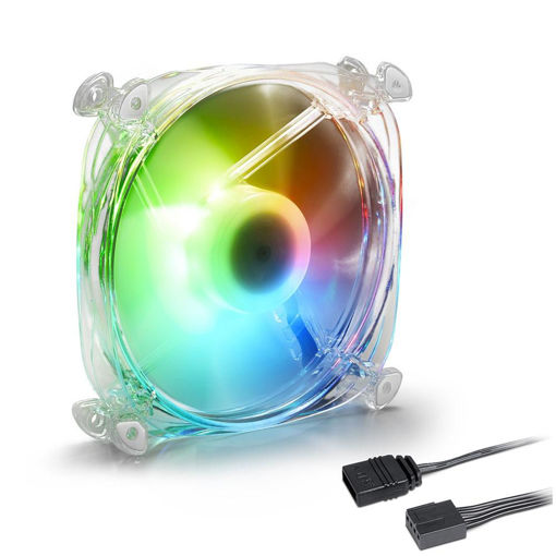 Imagen de COOLER SHARKOON SHARK DISC PWM RGB 120MM ARGB 1400RPM
