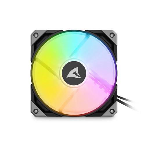 Imagen de COOLER SHARKOON REBEL F50 PWM ARGB BLACK 120MM 2000RPM