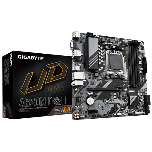 Imagen de MOTHERBOARD GIGABYTE A620M DS3H AM5 DDR5 MICRO ATX