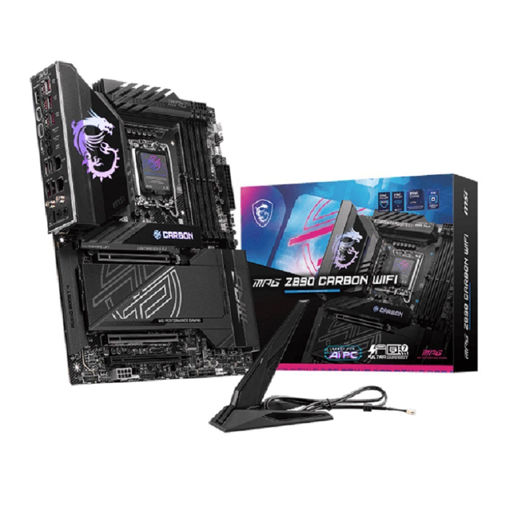 Imagen de MOTHERBOARD MSI MPG Z890 CARBON WIFI LGA1851 DDR5 ATX WIFI 7