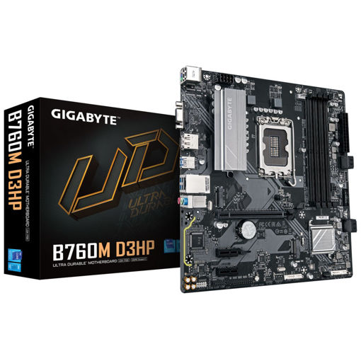 Imagen de MOTHERBOARD GIGABYTE B760M D3HP DDR5 LGA1700 MICRO ATX