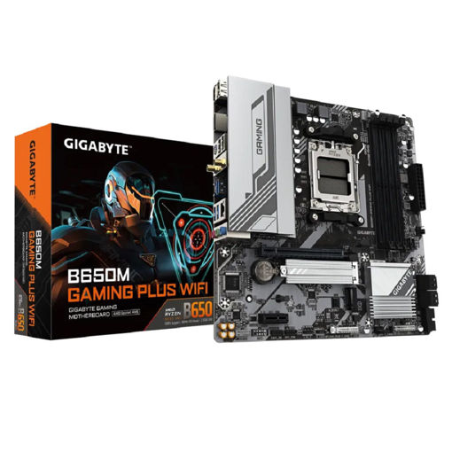 Imagen de MOTHERBOARD GIGABYTE B650M GAMING PLUS WIFI AM5 DDR5 MICRO ATX WIFI 6E