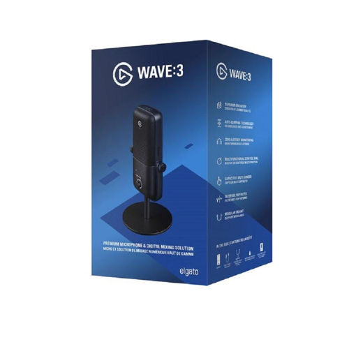Imagen de MICROFONO ELGATO WAVE 3 BLACK MIC-10MAB9901