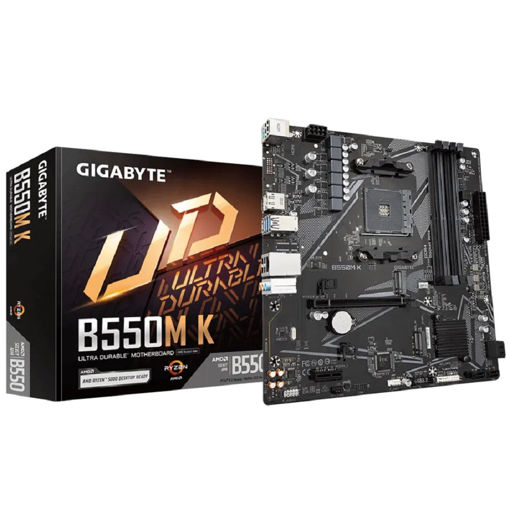 Imagen de MOTHERBOARD GIGABYTE B550M K AM4 DDR4 MICRO ATX
