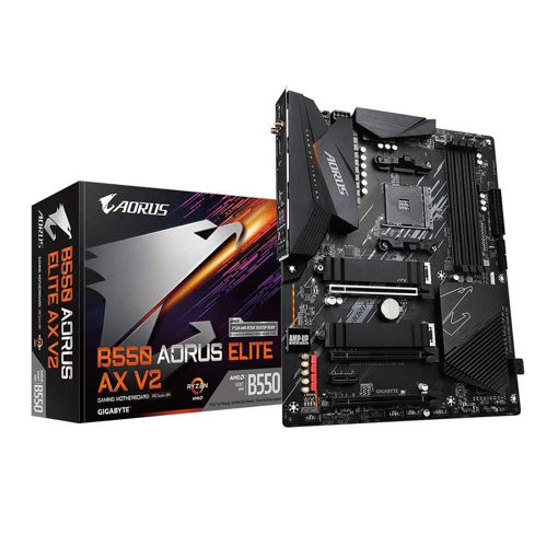 Imagen de MOTHERBOARD GIGABYTE B550 AORUS ELITE AX V2 AM4 DDR4 ATX WIFI 6