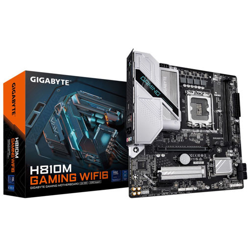Imagen de MOTHERBOARD GIGABYTE H810M GAMING WIFI6 LGA1851 DDR5 MICRO ATX