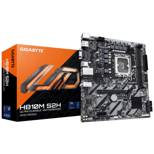 Imagen de MOTHERBOARD GIGABYTE H810M S2H LGA1851 DDR5 MICRO ATX