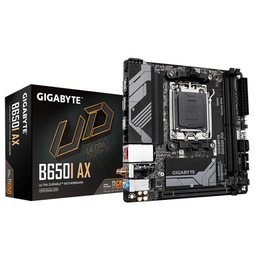 Imagen de MOTHERBOARD GIGABYTE B650I AX AM5 DDR5 MINI-ITX WIFI 6E