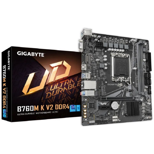 Imagen de MOTHERBOARD GIGABYTE B760M K V2 DDR4 LGA1700 MICRO ATX