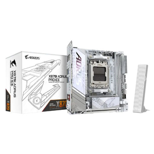 Imagen de MOTHERBOARD GIGABYTE X870I AORUS PRO ICE AM5 DDR5 MINI-ITX WIFI 7