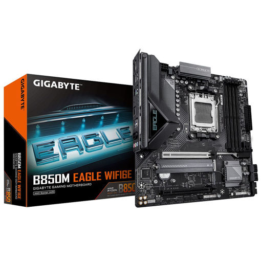 Imagen de MOTHERBOARD GIGABYTE B850M EAGLE WIFI 6E AM5 DDR5 MICRO ATX