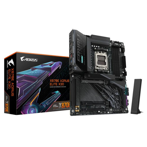 Imagen de MOTHERBOARD GIGABYTE X870E AORUS ELITE X3D AM5 DDR5 ATX WIFI 7