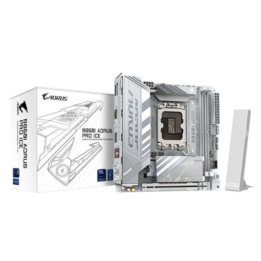 Imagen de MOTHERBOARD GIGABYTE B860I AORUS PRO ICE LGA1851 DDR5 MINI-ITX WIFI 7