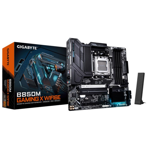 Imagen de MOTHERBOARD GIGABYTE B850M GAMING X WIFI 6E AM5 DDR5 MICRO ATX