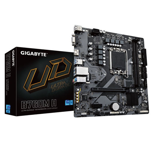 Imagen de MOTHERBOARD GIGABYTE B760M H LGA1700 DDR5 MICRO ATX