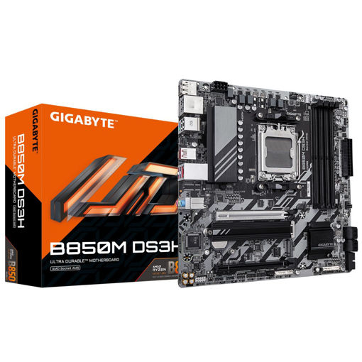 Imagen de MOTHERBOARD GIGABYTE B850M DS3H AM5 DDR5 MICRO ATX