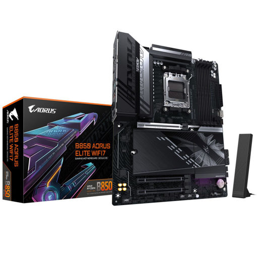 Imagen de MOTHERBOARD GIGABYTE B850 AORUS ELITE WIFI 7 AM5 DDR5 ATX
