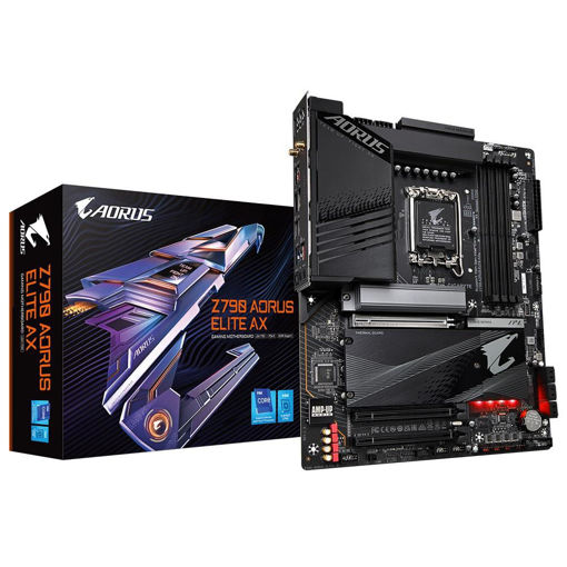 Imagen de MOTHERBOARD GIGABYTE Z790 AORUS ELITE AX LGA1700 DDR5 ATX WIFI 6E