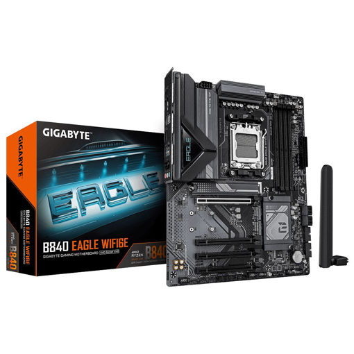 Imagen de MOTHERBOARD GIGABYTE B840 EAGLE WIFI 6E AM5 DDR5 ATX