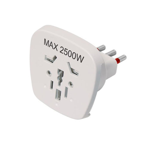 Imagen de CONATEL ADAPTADOR UNIVERSAL 3 EN LINEA BLANCO VIVION
