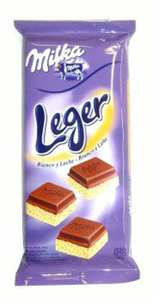 Imagen de Tableta Chocolate Milka Leger Combinado 110 gr