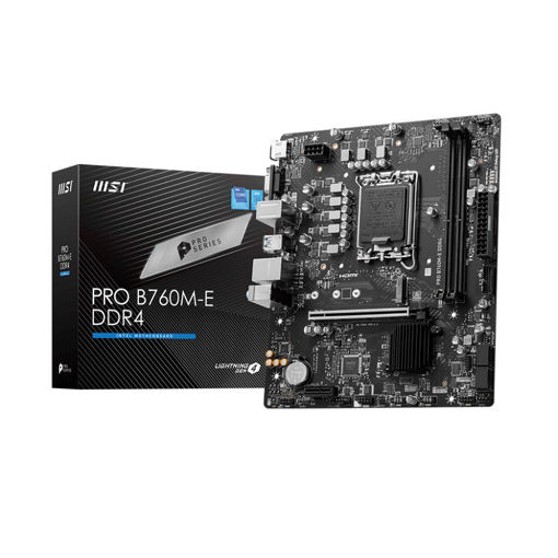 Imagen de MOTHERBOARD MSI PRO B760M-E DDR4 LGA1700 MICRO ATX