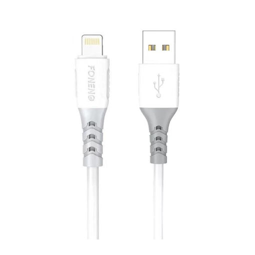 Imagen de CABLE LIGHTNING FONEG A USB A X66 1MT