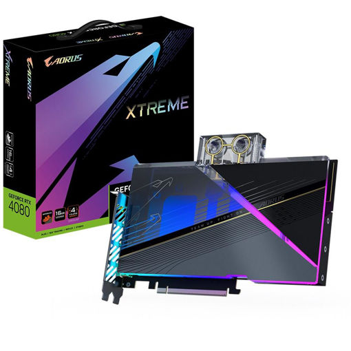 Imagen de TARJETA DE VIDEO GIGABYTE GEFORCE RTX 4080 GV-N4080AORUSX WB-16GD 16GB GDDR6X PCI-E 4.0
