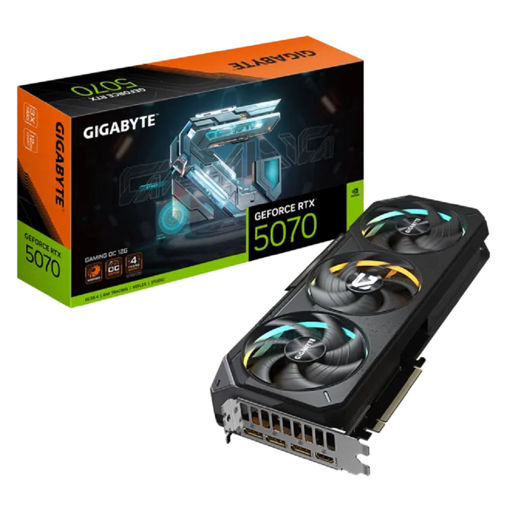 Imagen de TARJETA DE VIDEO GIGABYTE GEFORCE RTX 5070 GV-N5070GAMING OC-12GD 12GB GDDR7 PCI-E 5.0