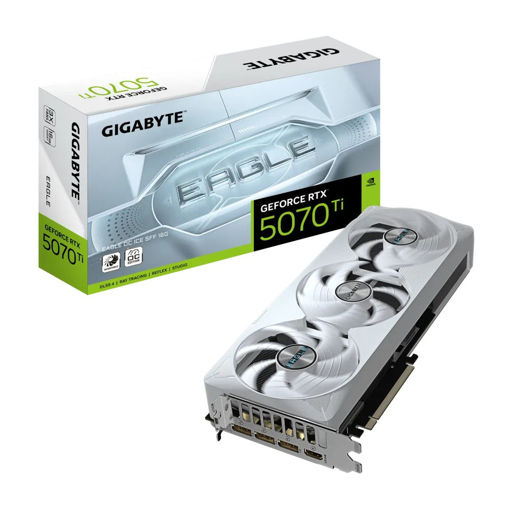 Imagen de TARJETA DE VIDEO GIGABYTE GEFORCE RTX 5070 TI EAGLE OC ICE SFF 16GB GDDR7 PCI-E 5.0