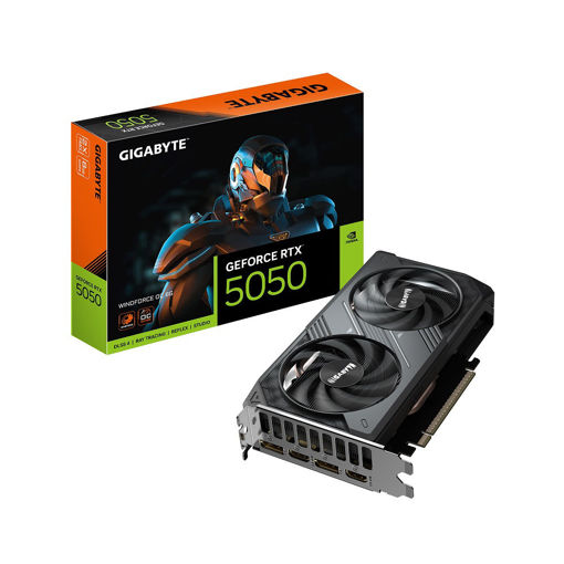 Imagen de TARJETA DE VIDEO GIGABYTE GEFORCE RTX 5050 WINDFORCE OC GV-N5050WF2OC-8GD 8GB GDDR7 PCI-E 5.0
