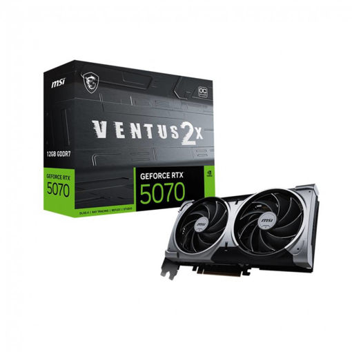 Imagen de TARJETA DE VIDEO MSI GEFORCE RTX 5070 VENTUS 2X OC 12GB GDDR7 PCI-E 5.0