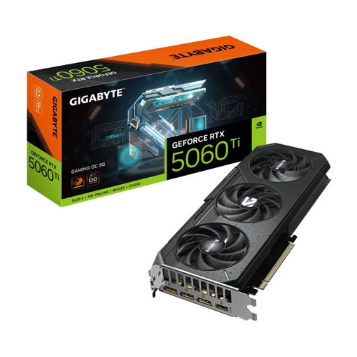 Imagen de TARJETA DE VIDEO GIGABYTE GEFORCE RTX 5060 TI GV-N506TGAMING OC-8GD 8GB GDDR6 PCI-E 5.0