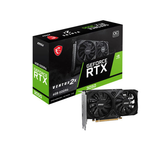 Imagen de TARJETA DE VIDEO MSI GEFORCE RTX 3050 VENTUS 2X OC 6GB GDDR6 PCI-E 4.0