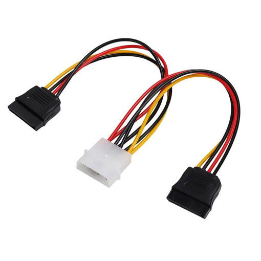 Imagen de GENERICO CABLE SATA CORRIENTE 2 X 1
