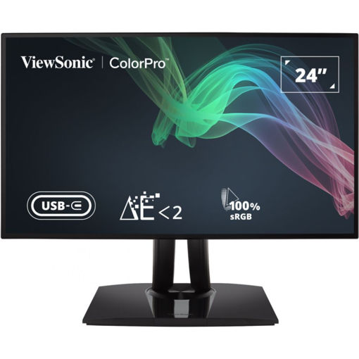 Imagen de MONITOR VIEWSONIC 24" VP2468A IPS FULL HD HDMI DP PROFESIONAL