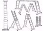 Imagen de Escalera Andamio 4,90 Metros 16 Escalones - S/ Chapa | Ynter