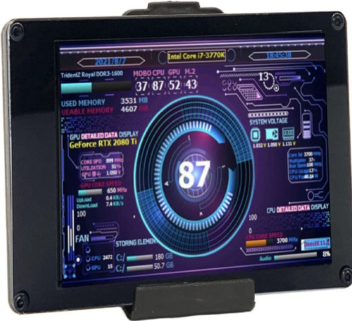 Imagen de MONITOR GOWENIC 5" PANTALLA ARGB TEMPERATURA SISTEMA PC MODDING
