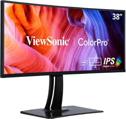 Imagen de MONITOR VIEWSONIC COLORPRO VP3881A 38" CURVO ULTRAWIDE WQHD+ IPS PROFESIONAL