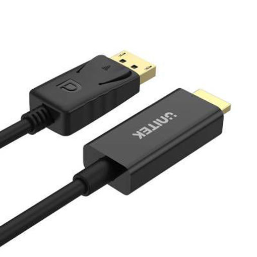 Imagen de CABLE DISPLYPORT UNITEK A HDMI 1.M SKU:Y-5118CA