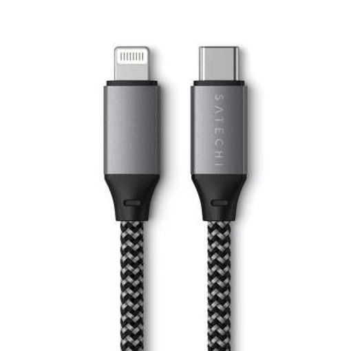 Imagen de SATECHI CABLE TYPE C TO LIGHTNIN 10 SPACE GRAY ST-TCL10M