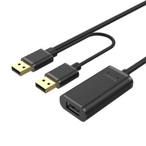 Imagen de UNITEK CABLE EXTENSOR USB 0.5 5M Y-277