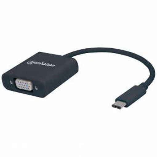 Imagen de ADAPTADOR USB-C MANHATTAN  A VGA HEMBRA