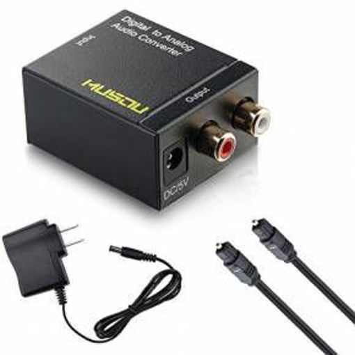 Imagen de ADAPTADOR DIGITAL MUSOU  OPTICAL COAX TO ANALOG RCA